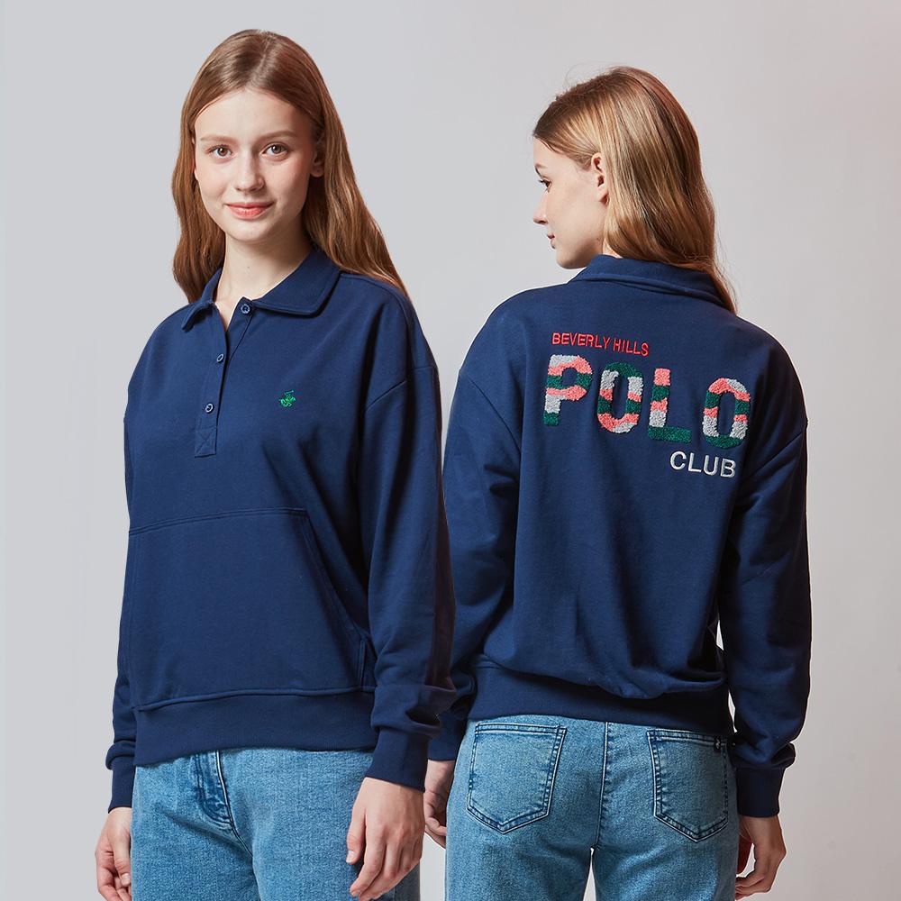 BHPOLOCLUB Women'S Boucle Applique Collared T-Shirt Ts380
