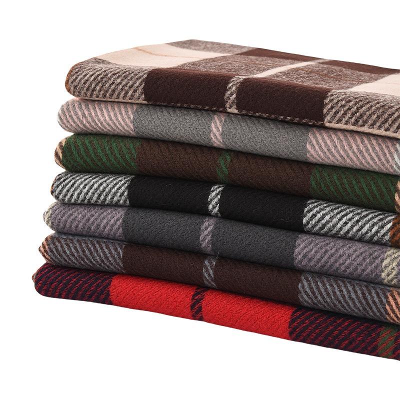 Plaid Scarf Women's Autumn and Winter New High-end Thickened Scarf Shawl Dual-purpose Warm Scarf