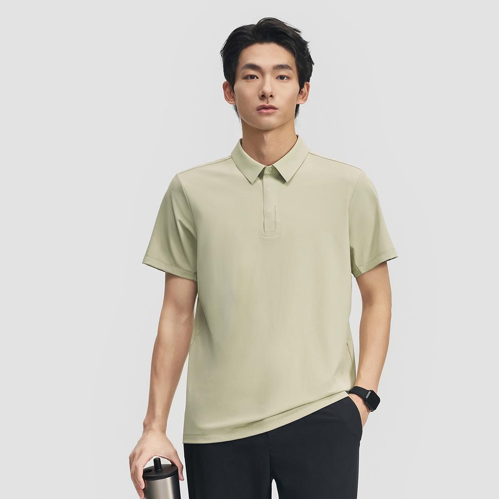 Men's Shirt Li-Ning Li Ning Gold Logo | Polo Shirt Men's Celadon