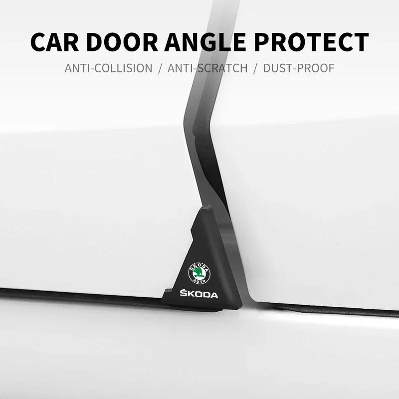 gmvtw1 Auto Logo Car Door Guard Edge Corner Protector For Skoda Octavia Kodiaq Fabia Superb Rapid Kamiq Karoq Derivati Yeti Enyaq A7