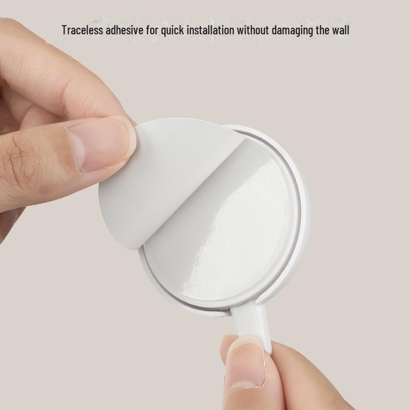 Punch-Free Strong Adhesive Wall Hooks - Round Key & Kitchen Hooks