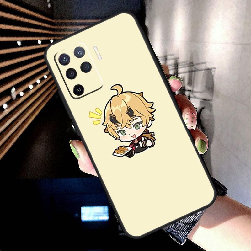 Genshin Impact ThoMa Case For Oppo A5 Pro A15 A17 A57 A77 A18 A38 A58 A78 A98 A94 A74 A54 A16 A76 A96 A40 A60 A80