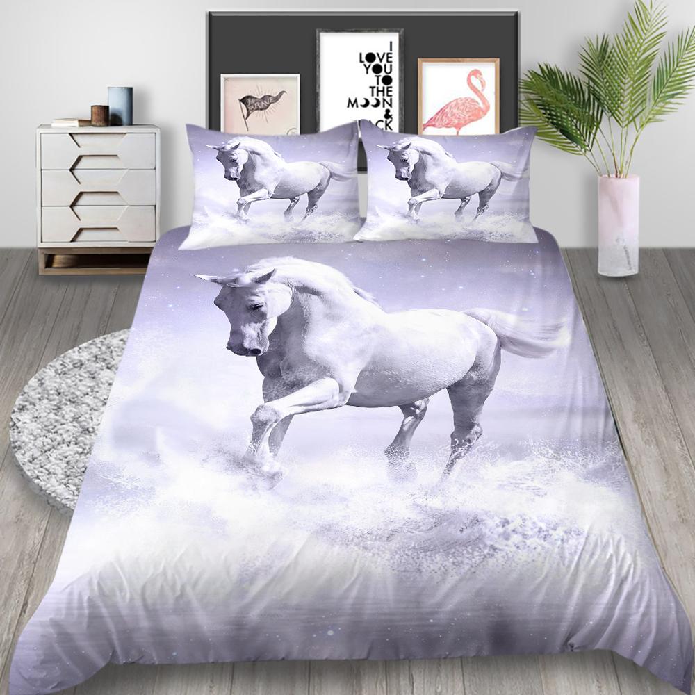 3D Digital Printed Animal Series Bedding Set, Bedroom Duvet Cover, Pillowcase, Single/double Bed AU King Full Size Bedding, Home Decoration