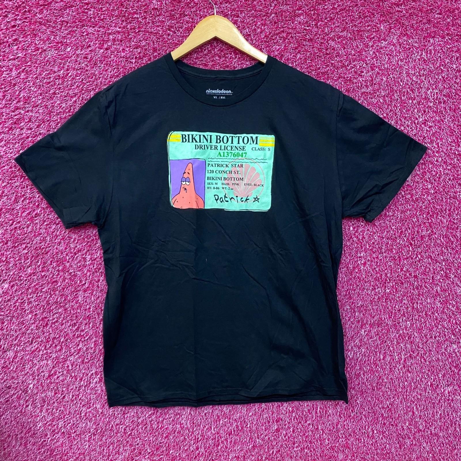 

Nickeldeon SpongeBob SquarePants Bikini Bottom Driver License Patrick Star T-Shi S