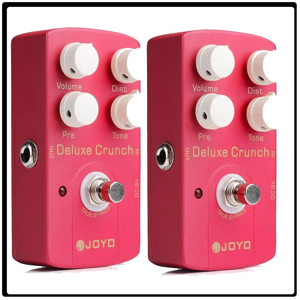 JOYO JF-39 DELUXE CRUNCH Distortion Guitar Effect Pedal British Tone Crunch Distortion Effect Guitar Pedals with 4 Adjust Knobs