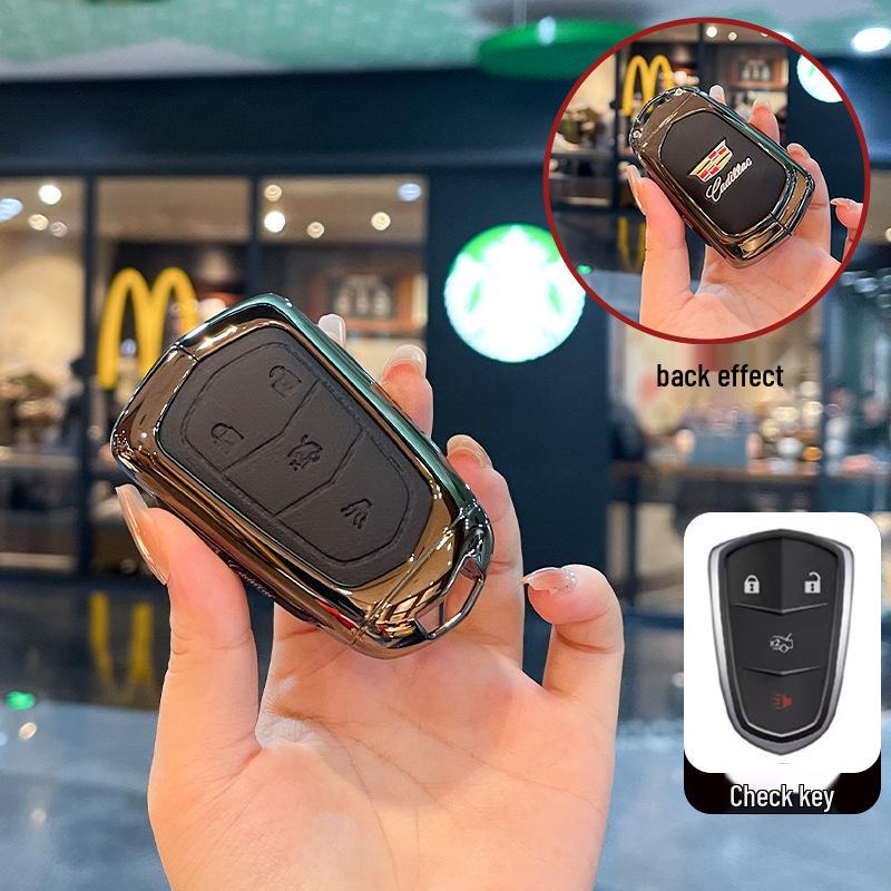 2025 Cadillac XT5 Key Case: Metal Leather Shell for CT5/CT4/CT6/XT4/GT4 Models