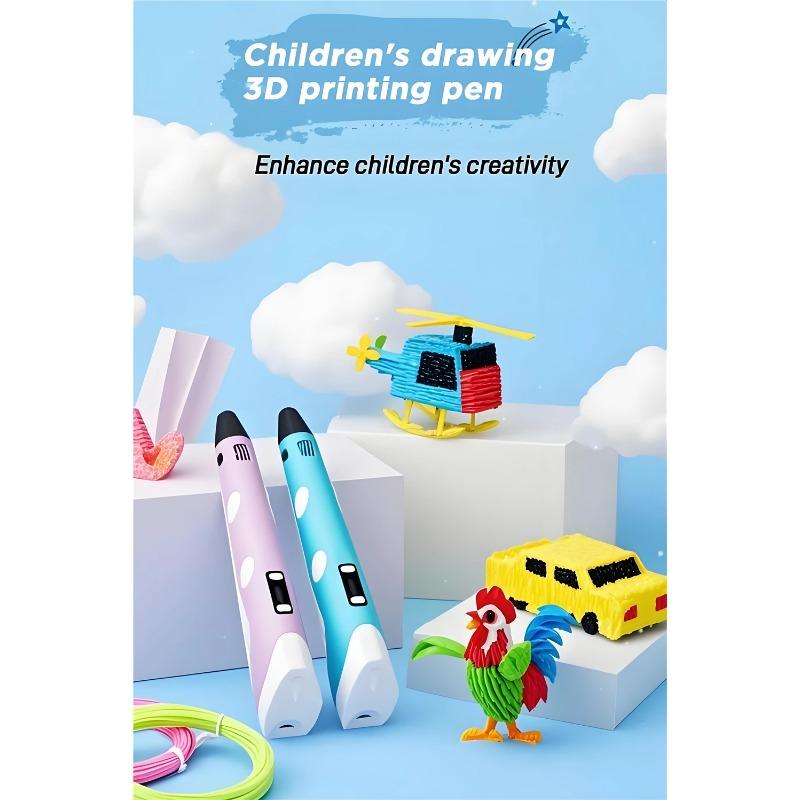 3D Printing Pen 40 Colors DIY 3D Painting Children Toys Fun Camouflage With LCD Screen Compatible PLA Filament Toys Gift