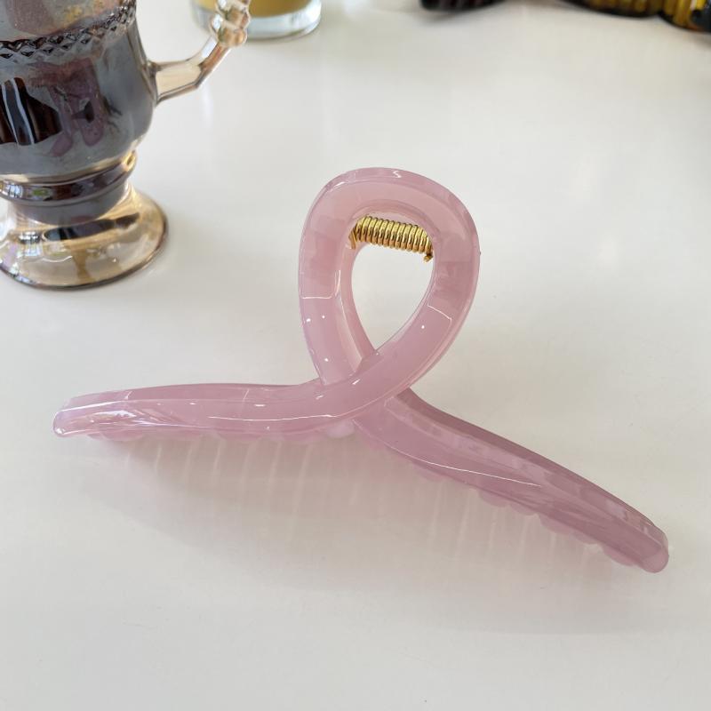 Hanger Hair Clip 15cm Minimalist Claw Clip for Thick Hair Non-Slip Updo Holder Geometric Hair Grip Accessory Jelly Colors Simple Design