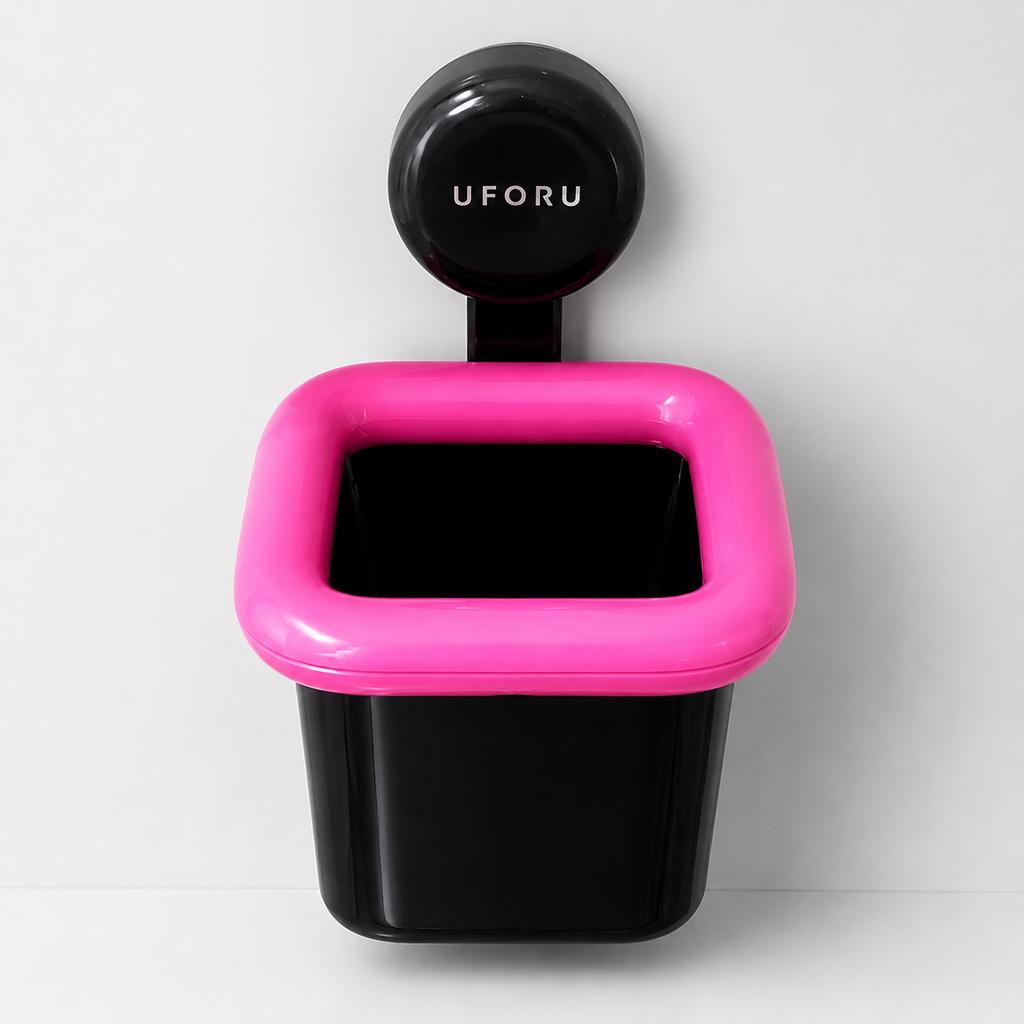 Punch‑Free Suction Cup Wall Mount Storage Holder, Wall Hanging Mini Organizer Cup for Makeup Brushes Toothbrush Small Sundries, Removable Suction