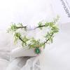 Flower Fairy Flower Leaf Crown Leaf Boho Elven Princess Tiara Garland Forest Floral Headband for Cosplay Photoshoot Wedding