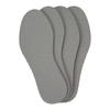 4 Pairs Anti-Perspirant Insole275mm - Removable Cotton & Latex Foam Insole for Sweat & Odor - Activated Charcoal - Eliminate Odor & Deodorize - For Ad