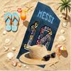 football player Print Beach Towel, Versatile Lightweight Absorbent Beach Towel for Pool Surf Yoga Bathroom, Perfect Birthday Holiday Gift