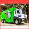 Modellino Camion della Spazzatura Verde con Suono e Luce per Collezionisti e Regalo per Bambini