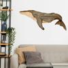 Tierornament Praktisch Realistisch Holz Marineelement Wal Wanddekoration für Zuhause