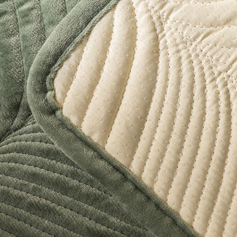 Thicken Plush Sofa Cover Soft Velvet Sofa Mat Anti -Slip Sofa Towel Corner Solid Color Washable Couch Slipcovers For Living Room