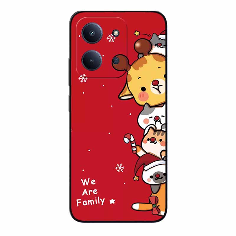 Christmas Phone Case For Redmi 15C 4G Global 171.5mm Case Black Silicone Bumper For Xiaomi Redmi15C 4G Cover 15C4G Cartoon Coque