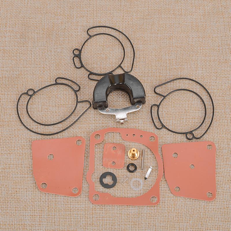 18-7247 2 Sets Carburetor Kits 436852 435442 Fit for Johnson Evinrude Outboard V4 V6 90 100 105 115 150 175HP 1999-2001 438996