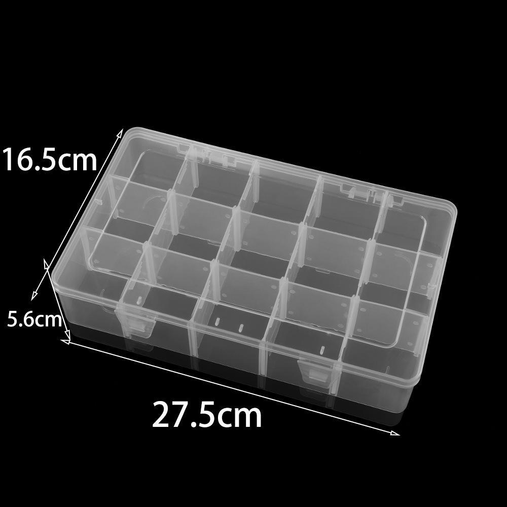 Round and Square Transparent Multi-Grid Jewelry Storage Boxes