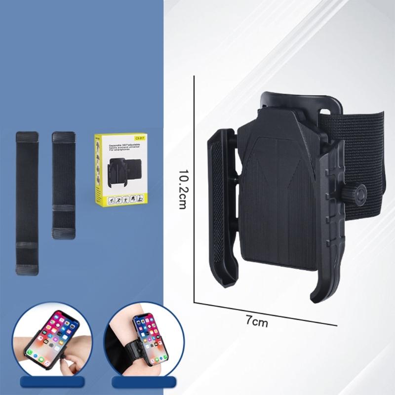 Phone Holder 360 Degree Rotating for Phone 16 15 14 S23 Detachable Phone Armband Wristband Holder for Running Walking