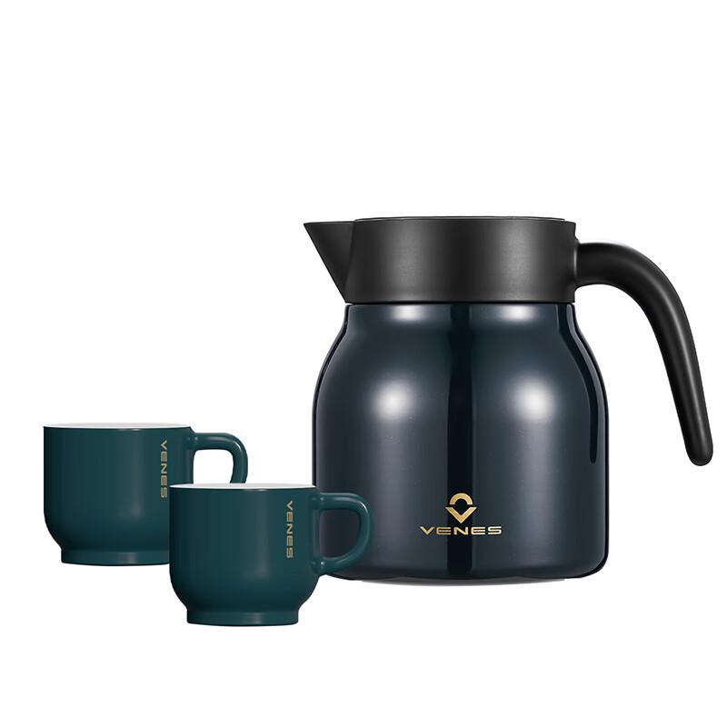 VENES FC605T Набор чайник-кастрюля для заваривания чая 1000ml Pot, 2x 220ml Cups