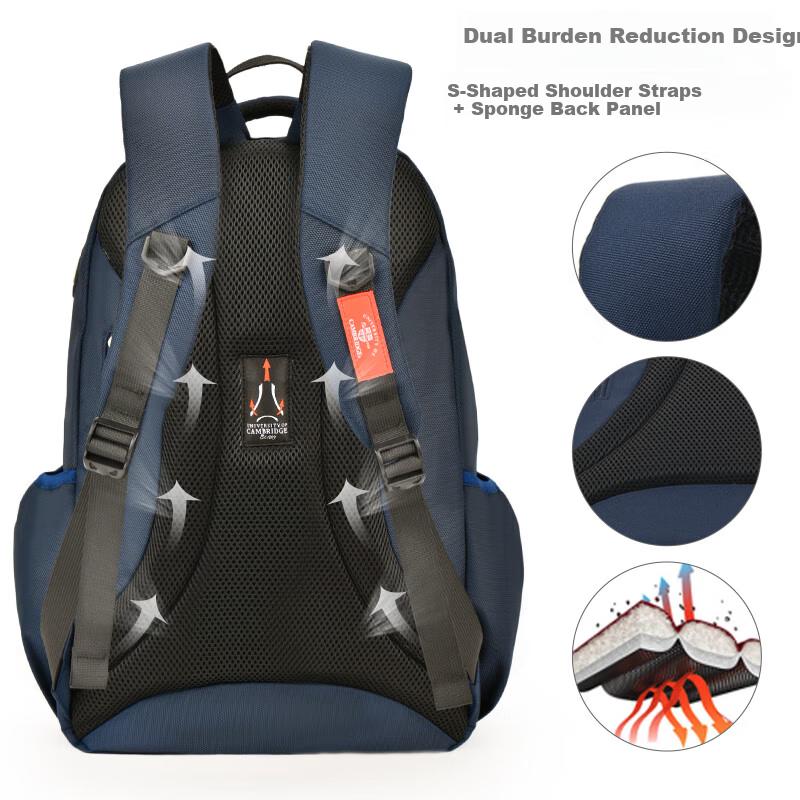 UNIVERSITY OF CAMBRIDGE Large Capacity Backpack for Junior and Senior High School Students, Lightweight
