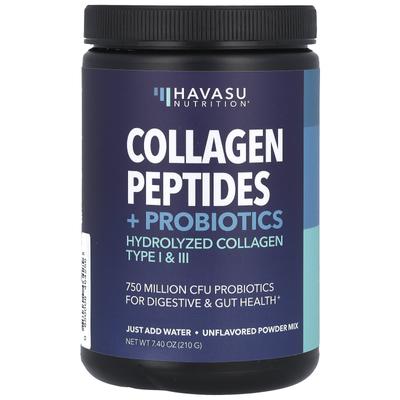 Kollagenpeptide, Probiotikum, geschmacksneutral, 7,40 oz (210 gr)