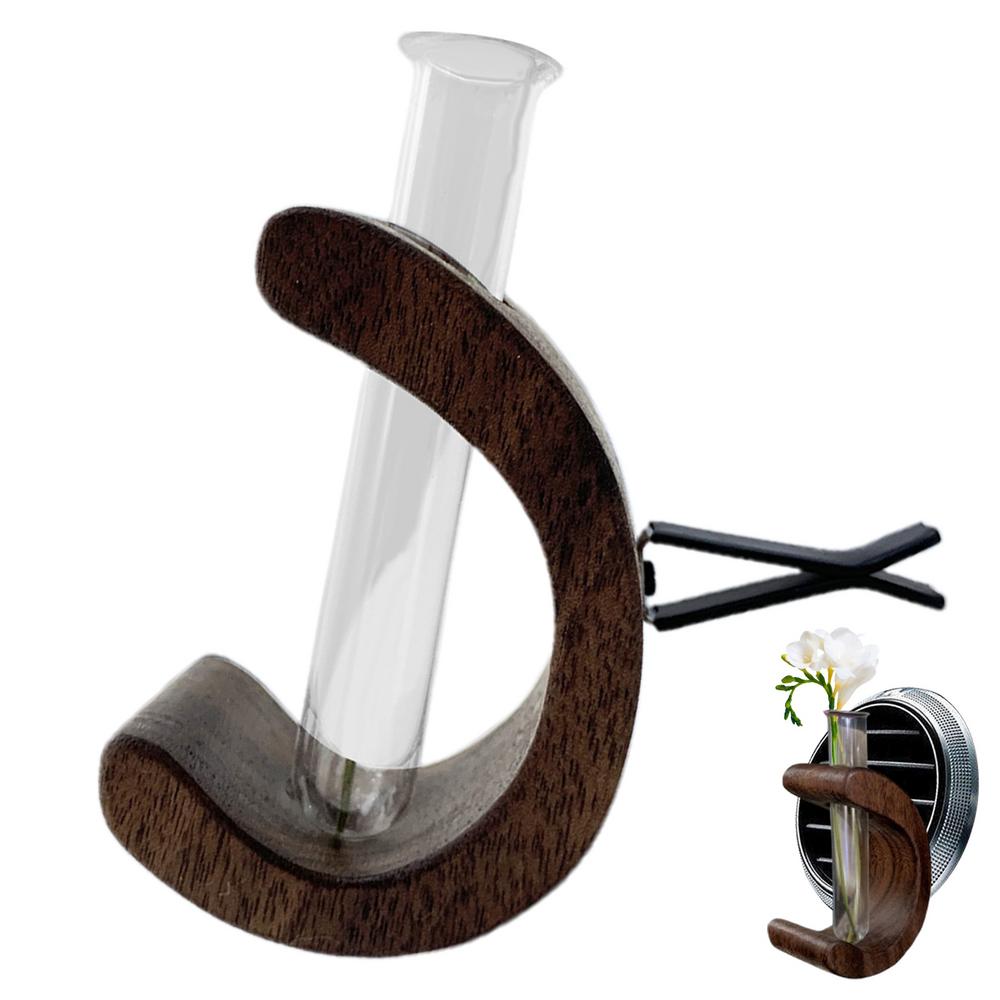 Car Vent Flower Vase Elegant C-Type Car Vent Clip Air Outlet Vase Portable Automotive Air Fresheners Car Air Vent for Dashboard