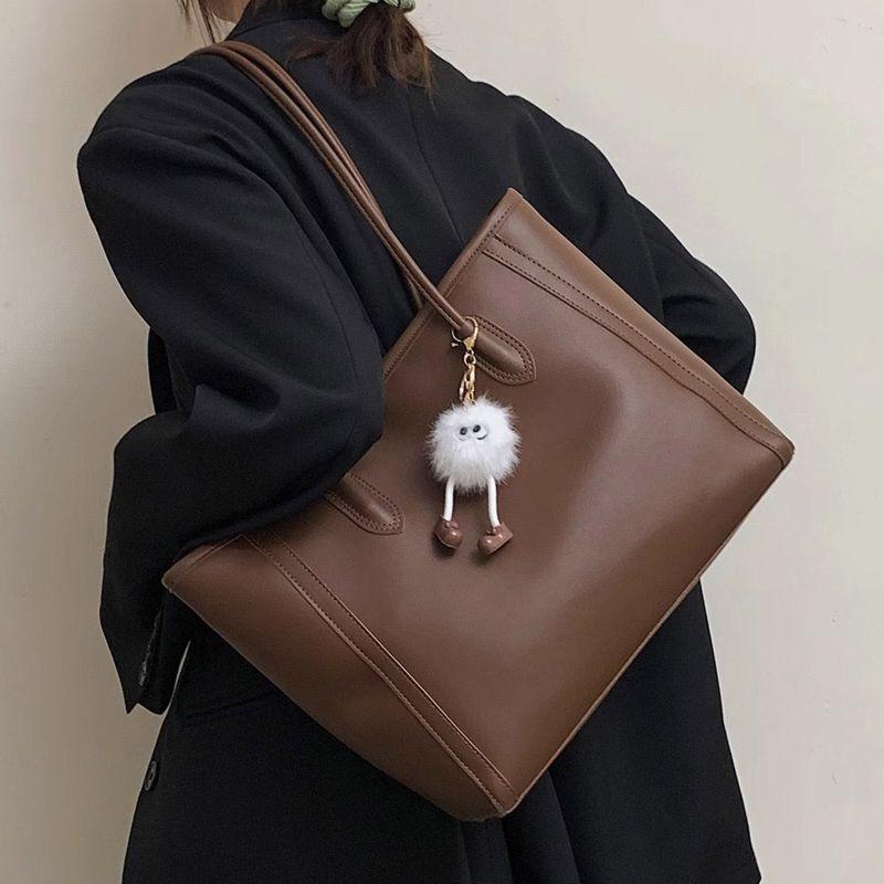 Retro Large-capacity Bag Women's Bag 2025 New Trendy Korean Version Versatile Tote Bag Fashionable Shoulder Commuter Bag