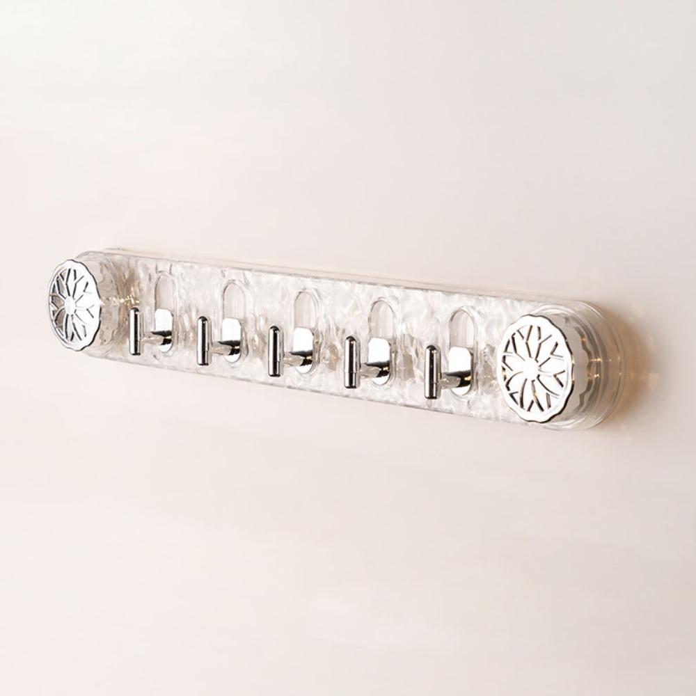 

Wall Mount Suction Cup Clothing Hanger 6 Hooks Hanging Coat Rack Clothes Coat Hooks Bathroom Style 1