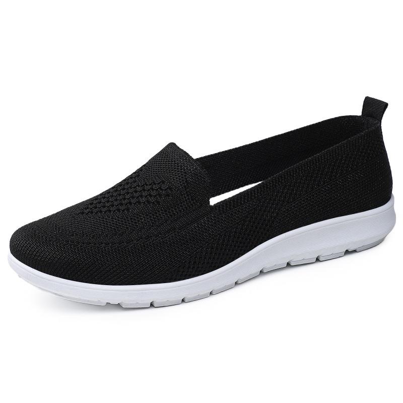 Beijing cloth shoes new women's shoes casual breathable flat-soled single shoes one pedal soft-soled shoes casual shoes