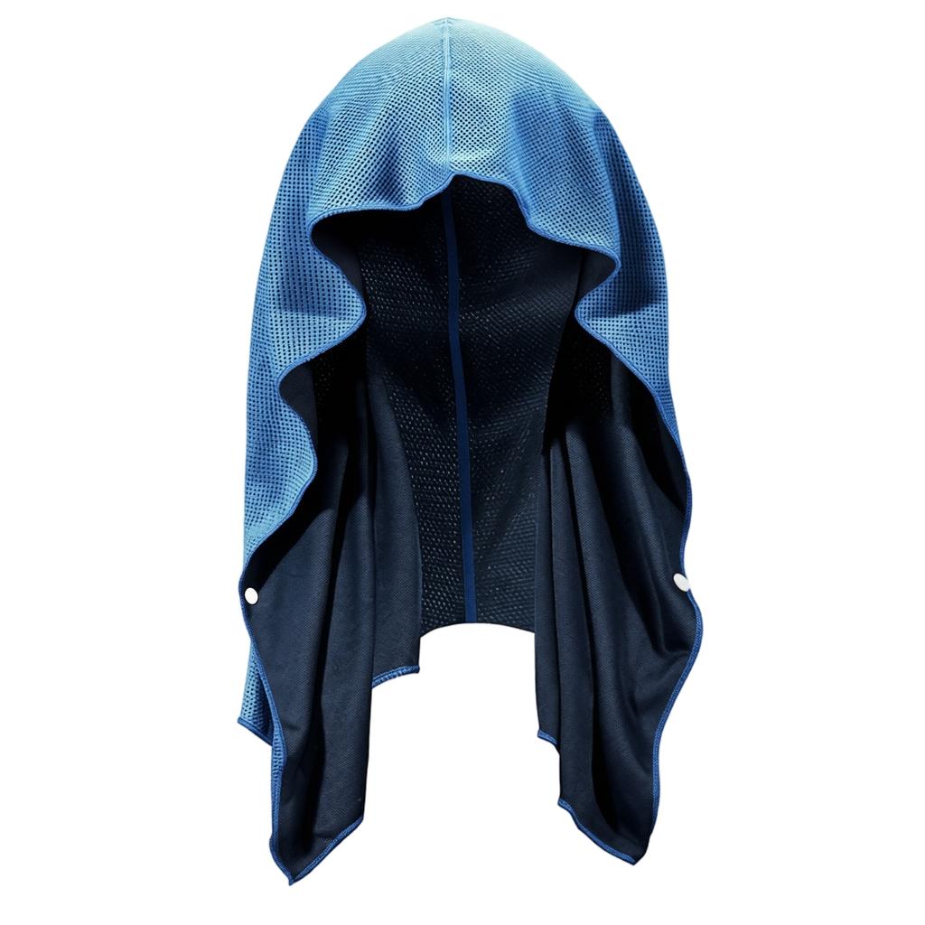 U-Shaped Cooling Hooded Towel Lightweight Quick-Dry Fabric Breathable Design for Outdoor Sports and Travel Use