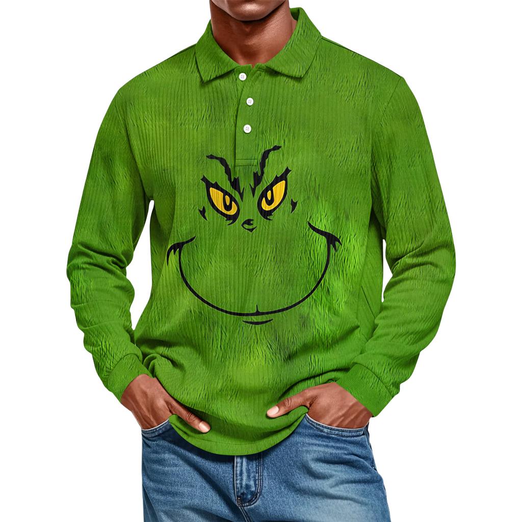 Lässiges, einfarbiges Herrenhemd mit langen Ärmeln