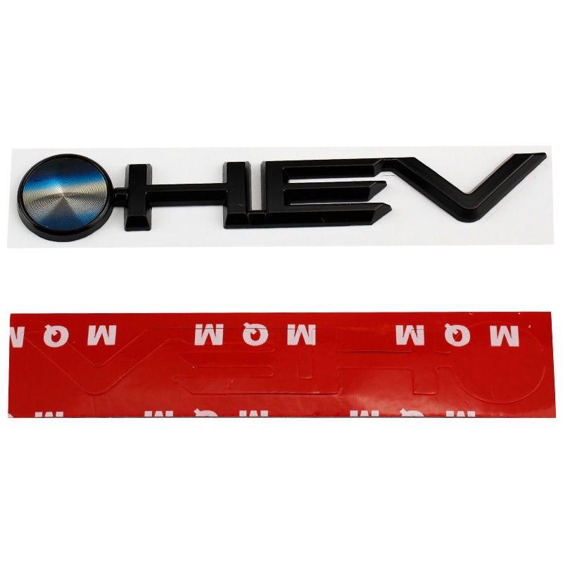 Auto 3D Metallo HEV Logo Emblema Baule Badge Decalcomanie Adesivo Per Toyota Camry 9a 2024 Highlander Granvia Sienna Avalon Accessori