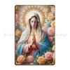 Graceful And Serene Virgin Mary Metal Plaque Poster Club Vintage Designer Club Pub Tin Sign Poster