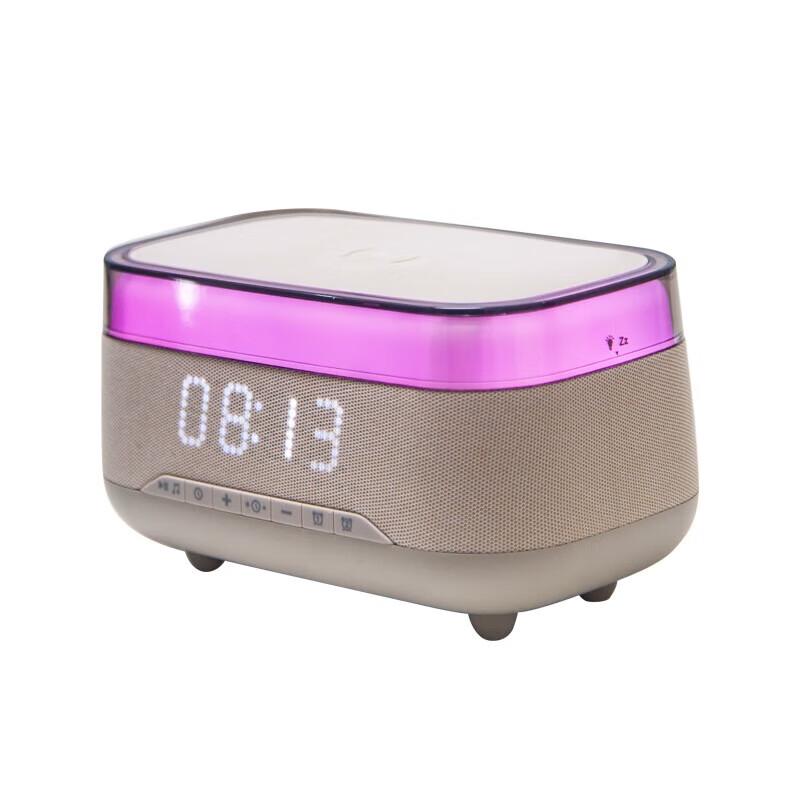 Chao Wei 6-in-1 Wireless Charging Alarm Clock Bluetooth Speaker