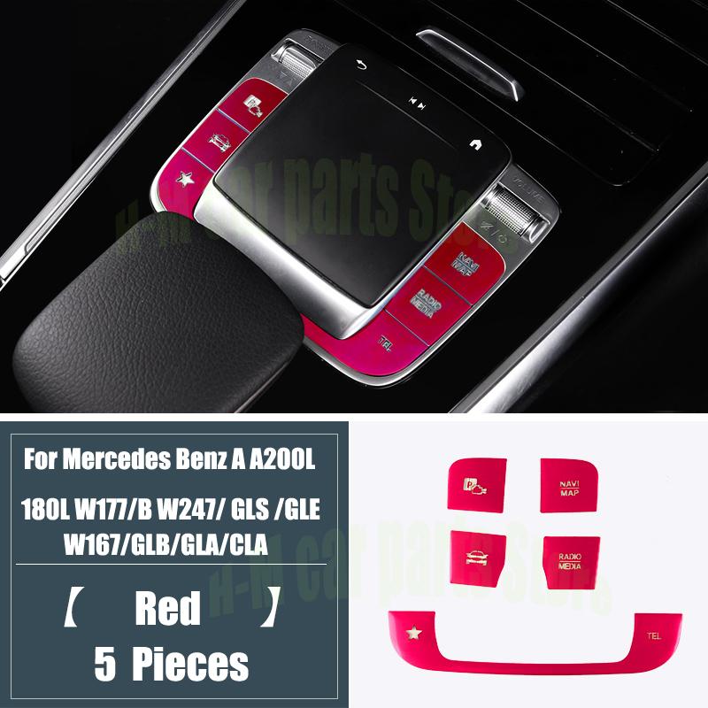 Auto Styling für Mercedes Benz A Klasse W177 GLE W167 GLB Innen Auto Start Stop Motor Push-Schalter Tasten Abdeckung aufkleber