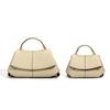 Elegant Commuter Clutch Bag, Genuine Leather Handbag, Large and Small Pleated Bags, High-end Simple Crossbody Bag