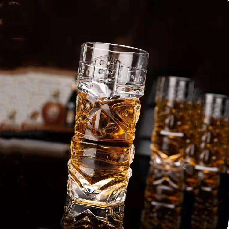 Crystal glass large bar tiki cup tiki cup Hawaiian cocktail cup grimace cup high value water cup