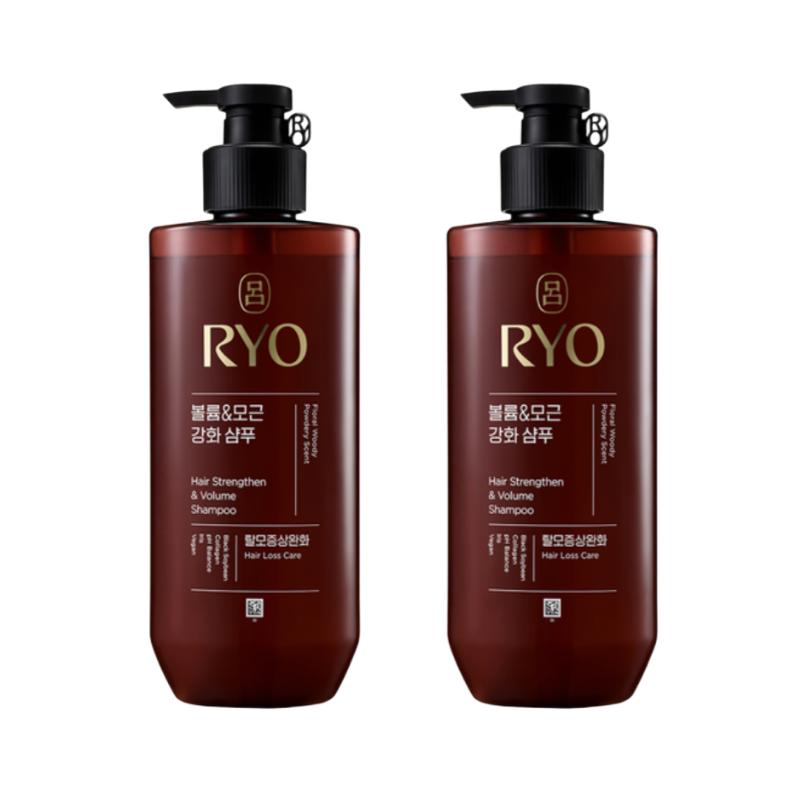 Ryo Heuk-Un Volume & Root-Strengthening Anti-Hair Loss Shampoo – Woody Scent, 480ml
