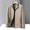 2026 Spring Double-Sided Business Casual Jacket with Stand Collar for Middle-aged Men
