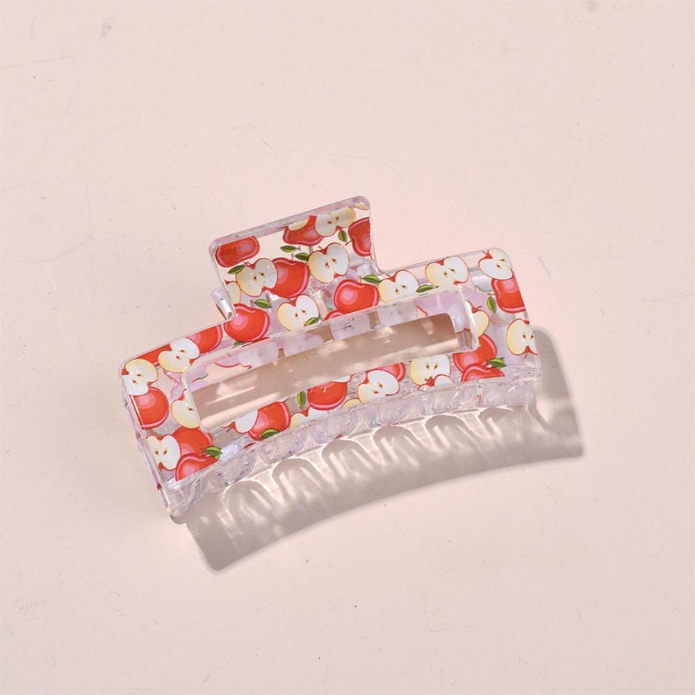 Plastic Shark Clip Cute Fruits Hair Clip Fashion Hairpins  Summer