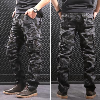 Multi-pocket Four Seasons Multi-functional Outdoor Casual Trousers Men's Work Trousers Trousers Trousers Large Size Men's Trousers Tactical Trousers