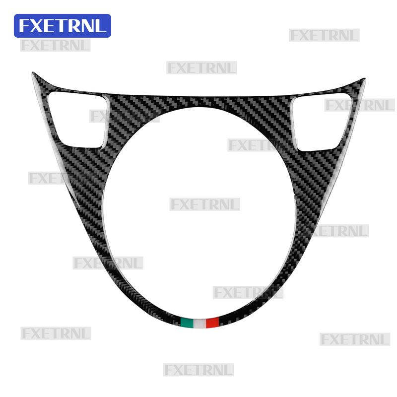For Fiat 500 2008-2015/Abarth 595/695/595C/695C 2012 2013 2014 2015 AT MT Car Gear Shift Sticker Soft Carbon Fiber Tricolor Trim