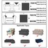 1 Stück Schlichtes Sofa-Handtuch, Rutschfestes Design, Einfarbig, Verdickte Sofa-Schutzabdeckung, Anti-Haustier-Kratzer, Waschbare Couchkissen