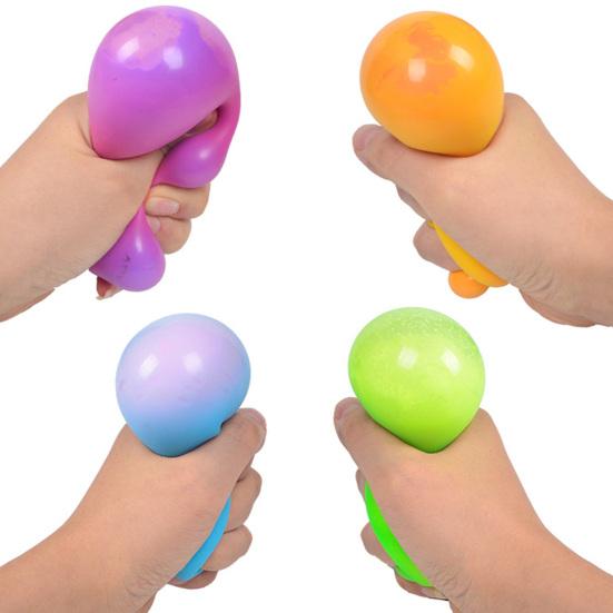 Ball Squeeze Toy Super Soft TPR Colorful Ball Quick Rebound Pinch