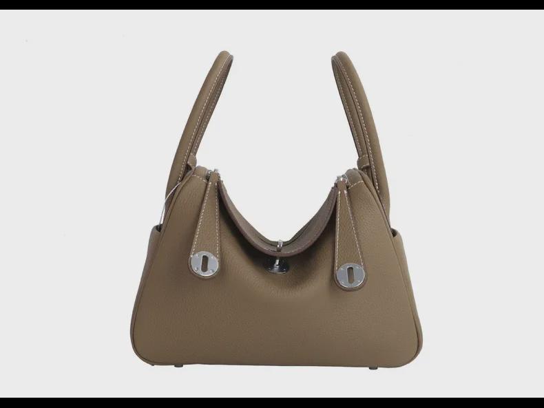 2025 Vielseitige Sommer-Arzttasche aus Lindy-Rindsleder: Damen-Schulterhandtasche aus echtem Leder