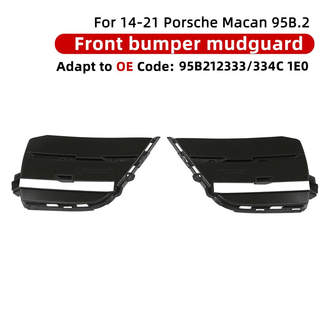 Pour Porsche 2018-2021 Macan 95B.2 Macan Grille de protection de pare-chocs avant gauche OE OE95B121333C1E0L droite OE95B121334C1E0R