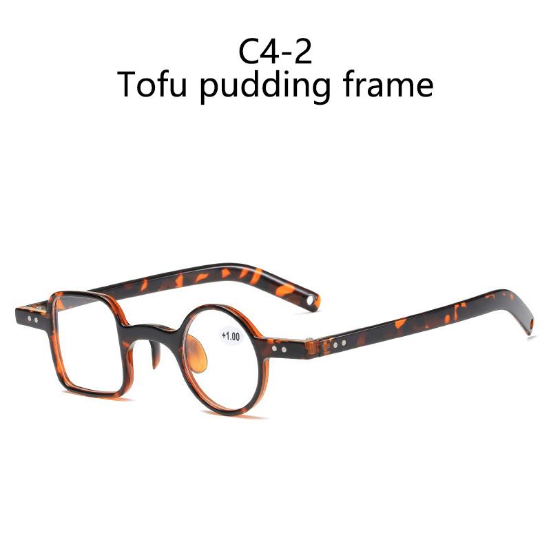 Retro Small Square Round Frame  Eyeglasses Anti-Blue Light Blocking Reading Glasses Transparent Presbyopia Eyewear