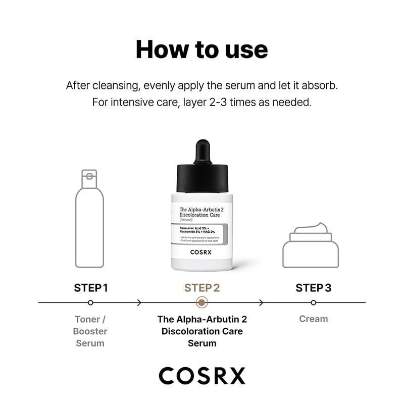 COSRX - The Alpha-Arbutin 2 Discoloration Care Serum