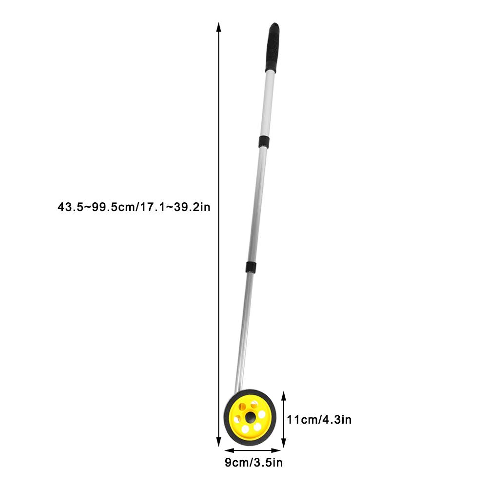 

WS-202 Measuring Wheel C2 Adjustable Handle High Visibility Distance Measuring Wheel Measuring Tape жовтий